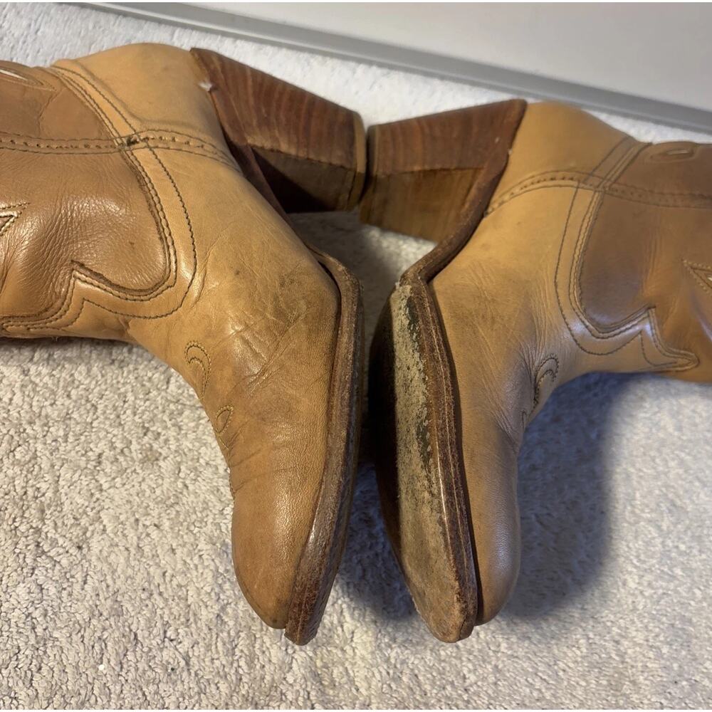 Dingo Acme Women Cowboy boots-Size 7.5 M Model 7408 -Beige -Brown - Picture 8 of 13